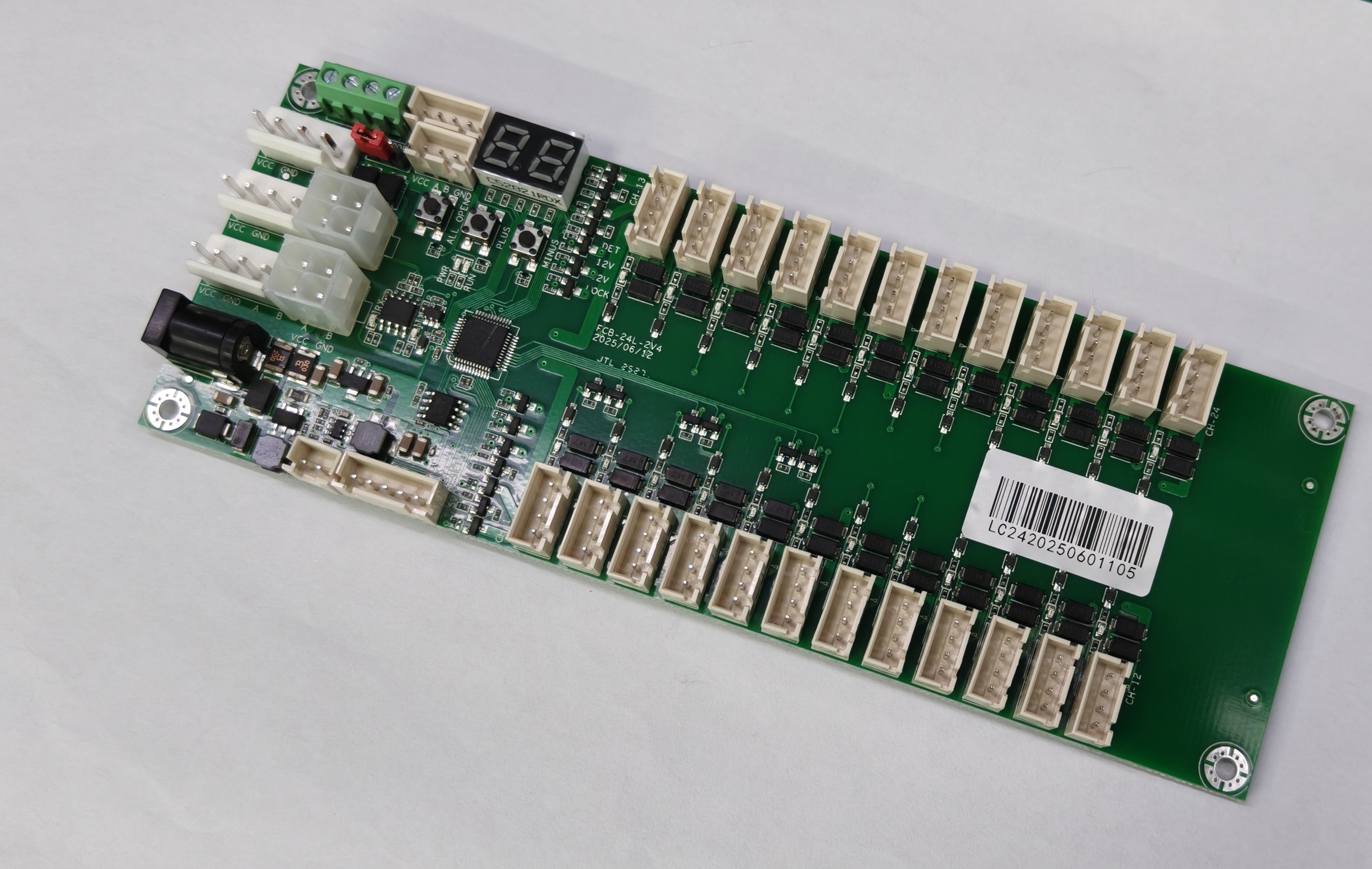 Multi-channel voltage distribution and management board